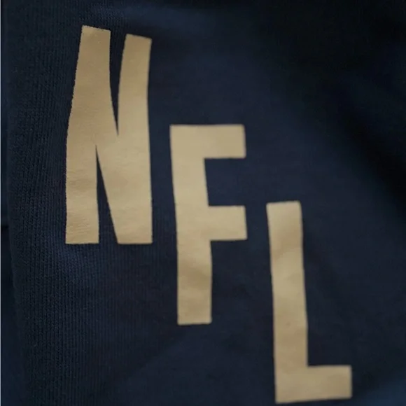 Women's NFL WEAR by Erin Andrews Dark Blue Quarter-Zip Jacket - Picture 8 of 8